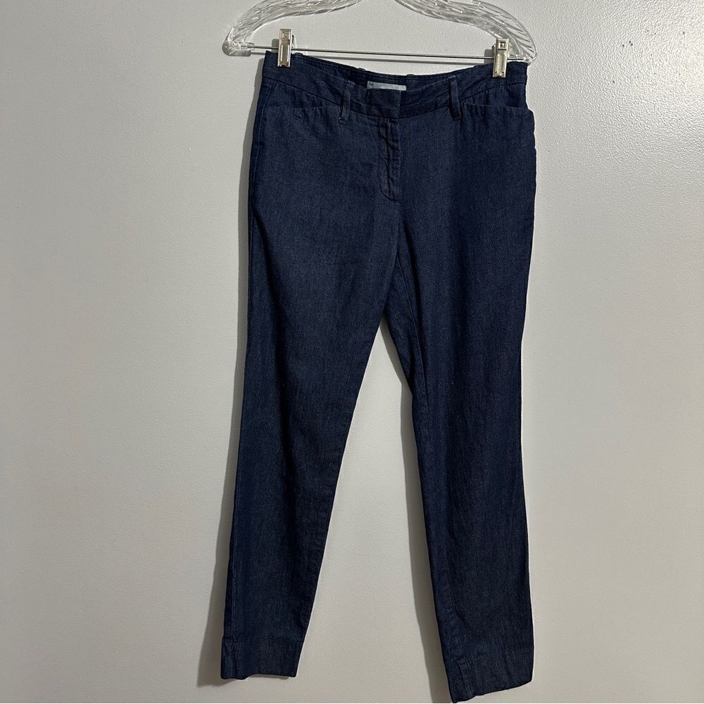 GAP Slim Cropped Jeans Stretch Denim Dark Wash Trouser Look size 00